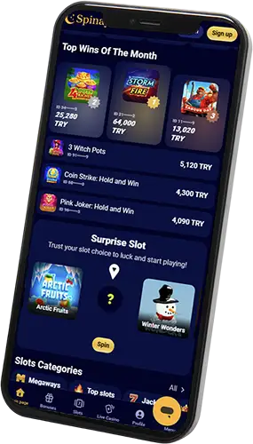 iPhone için Spinay Casino uygulamasını indirin
