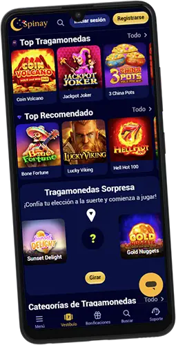 Aplicación de Spinay Casino para diferentes dispositivos